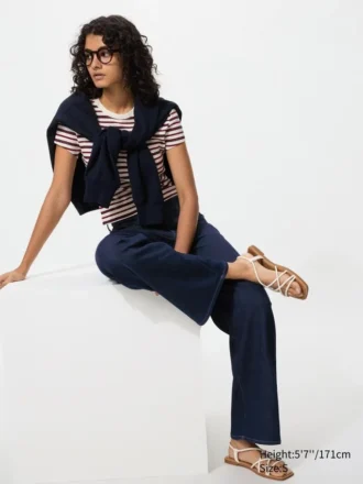 Ezy Wide Straight Jeans for kvinner