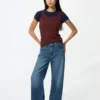 Ezy Wide Straight Jeans for kvinner