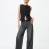 Ezy Wide Straight Jeans for kvinner