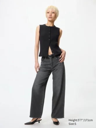 Ezy Wide Straight Jeans for kvinner
