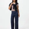 Ezy Wide Straight Jeans for kvinner