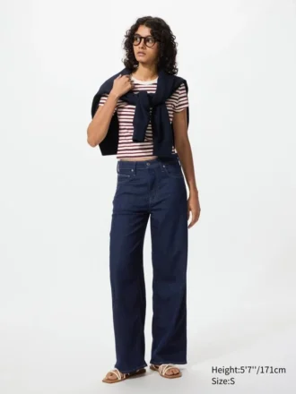 Ezy Wide Straight Jeans for kvinner