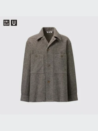 Fleece-jersey-overshirt for men