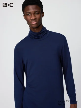 HEATTECH Extra Warm kashmirblanding pologensere for menn