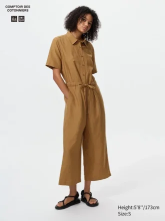 Jumpsuits i linblanding for kvinner