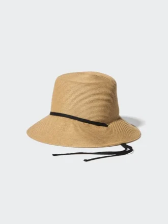 Justerbar papirflettet hatt med UV-beskyttelse for kvinner