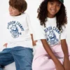 Kids AIRism Cotton Graphic T-skjorter