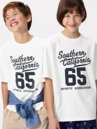 Kids AIRism Cotton Graphic T-skjorter