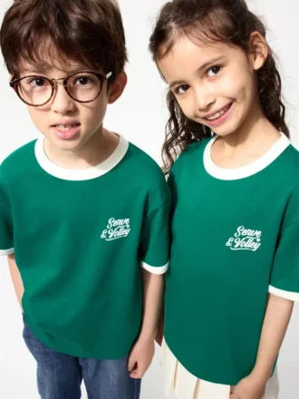 Kids AIRism Cotton Graphic T-skjorter