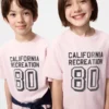 Kids AIRism Cotton Graphic T-skjorter