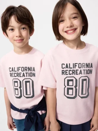 Kids AIRism Cotton Graphic T-skjorter