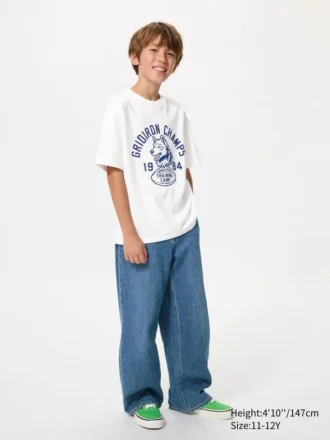 Kids AIRism Cotton Graphic T-skjorter