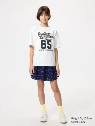 Kids AIRism Cotton Graphic T-skjorter