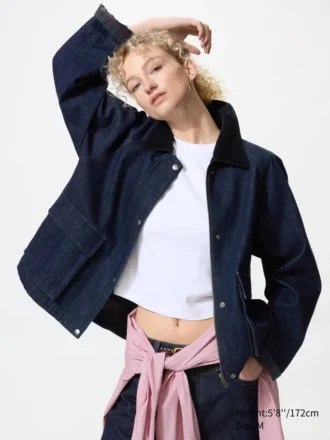 Kort jakke for damer | Denim