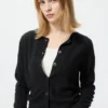 Kort kashmircardigan for damer