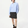Kort Oxford-skjorte for damer | Stripet