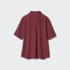 Kortærmet bluse i rayon for damer
