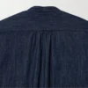 Kortærmet denim-Shorts-skjorte for damer