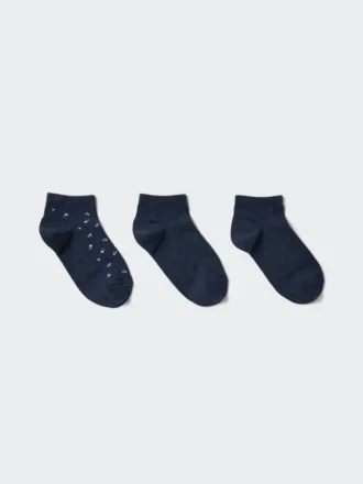 Korte sokker for kvinner | 3 par | Blomster