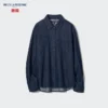Langermede denimskjorter for kvinner