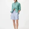 Lette shorts i linblanding for damer | Stripe
