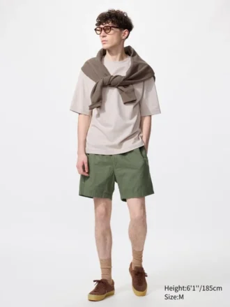Lette shorts i linblanding for menn | 5″