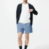 Lette shorts i linblanding for menn | 5″