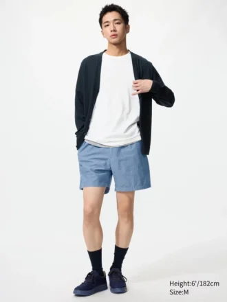 Lette shorts i linblanding for menn | 5″