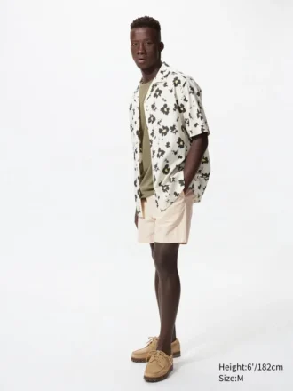 Lette shorts i linblanding for menn | 5″