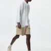 Lette shorts i linblanding for menn | 5″