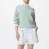 Linen-bomullsshorts for kvinner | Stripet