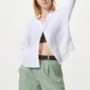 Linen- og bomullsshorts for kvinner