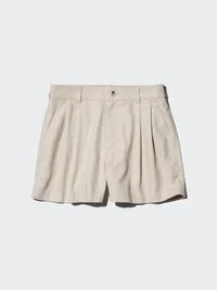 Linen- og bomullsshorts for kvinner Linen- og bomullsshorts for kvinner
