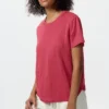 Linen-T-skjorte for kvinner