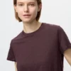 Linen-T-skjorte for kvinner