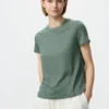 Linen-T-skjorte for kvinner