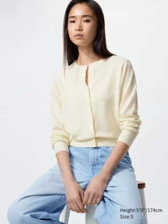 Merino-cardigan for kvinner