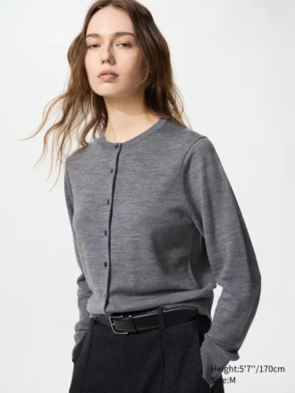 Merino-cardigan for kvinner