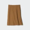 Midi-skjørt i linblanding for damer | Shorts