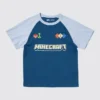 Minecraft-T-skjorte UT med grafisk trykk for barn