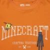Minecraft-T-skjorte UT med grafisk trykk for barn