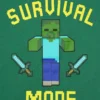Minecraft-T-skjorte UT med grafisk trykk for barn