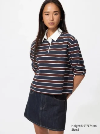 Mini-skjørt i denim for kvinner