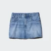 Mini-skjørt i denim for kvinner