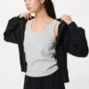Myk ribbet tank-top for damer