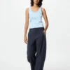 Myk ribbet tank-top for damer