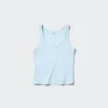 Myk ribbet tank-top for damer