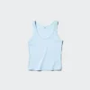 Myk ribbet tank-top for damer