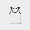 Myk ribbet tank-top for kvinner | Ringer