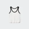 Myk ribbet tank-top for kvinner | Ringer